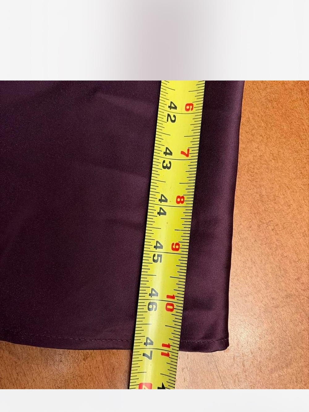 Satin Strapless Maxi Dress in Deep Plum - Picture 6 of 8